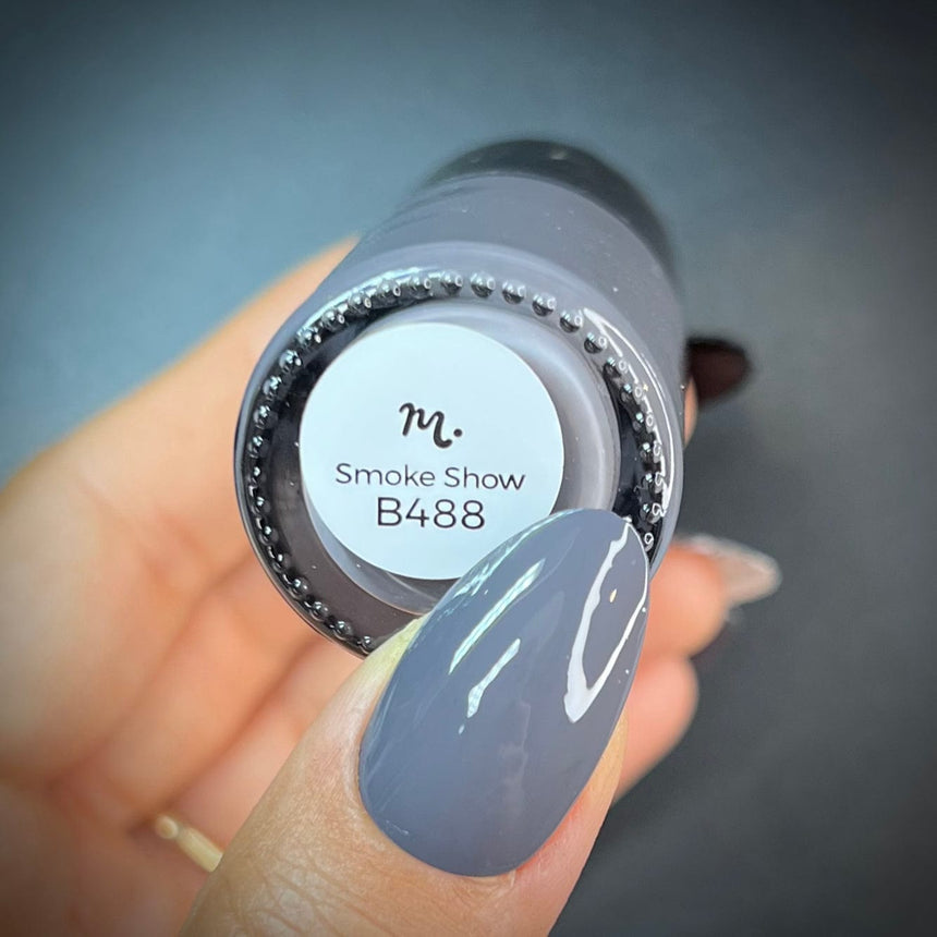 Illusionist: Smoke Show (B488) - Gray Cream Stamping Polish