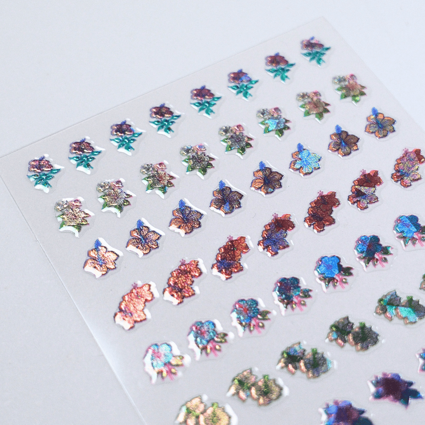 Island Hibiscus (MS-133) - Nail Art Sticker