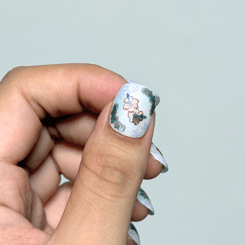 Island Hibiscus (MS-133) - Nail Art Sticker