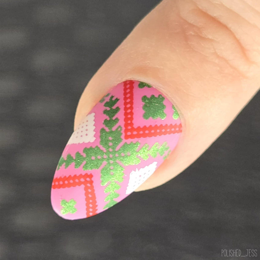 Jacquard Knits (M647) - Nail Stamping Plate