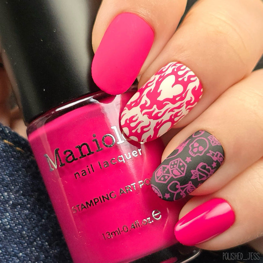 Last Kiss (B575) - Hot Pink Creme Stamping Polish