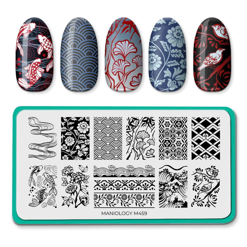 Japanese Ceramics (M459) - Nail Stamping Plate