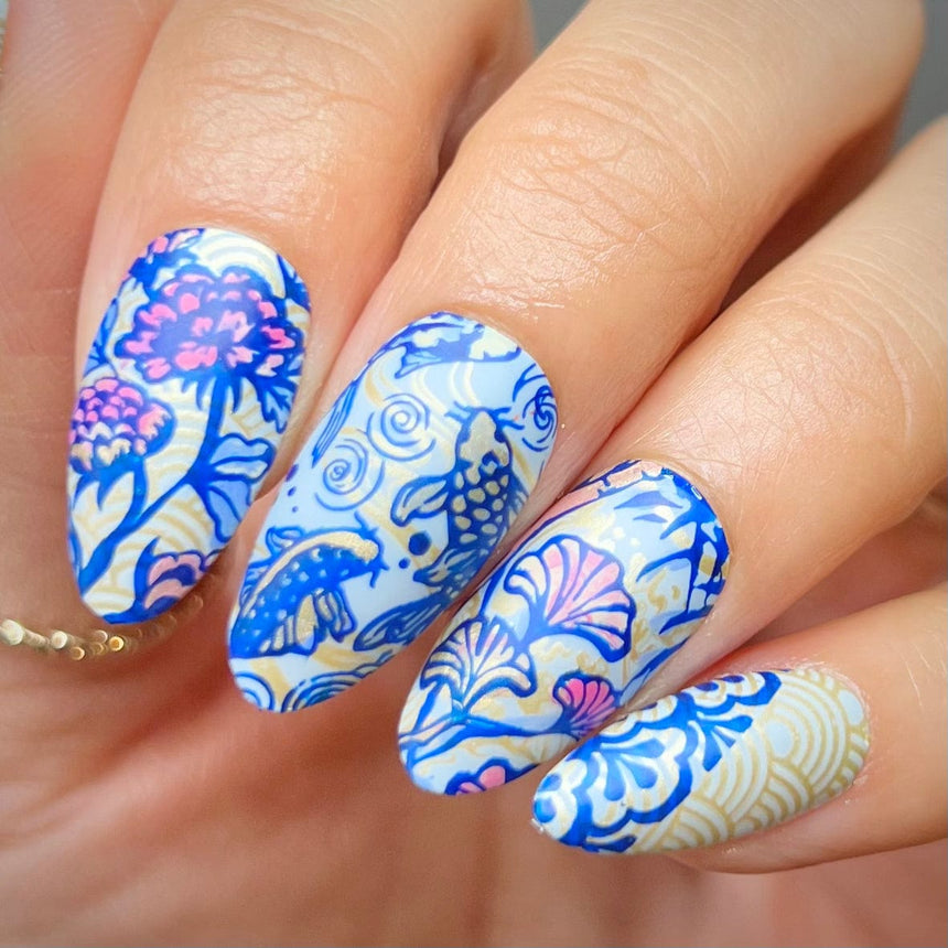 Japanese Ceramics (M459) - Nail Stamping Plate