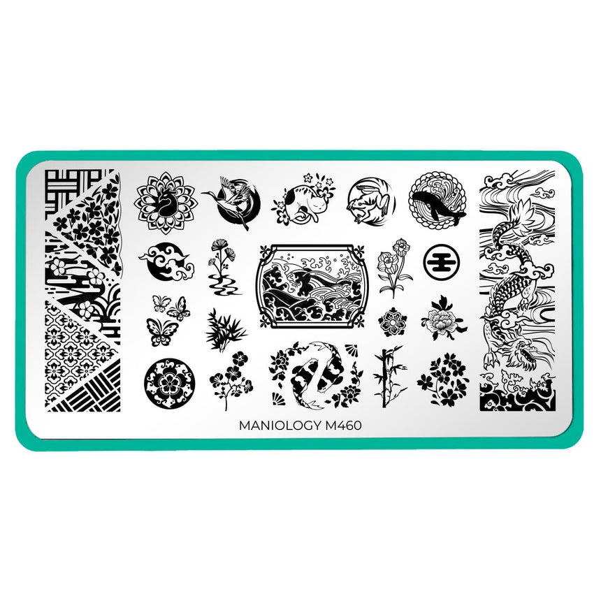 Japanese Porcelain (M460) - Nail Stamping Plate