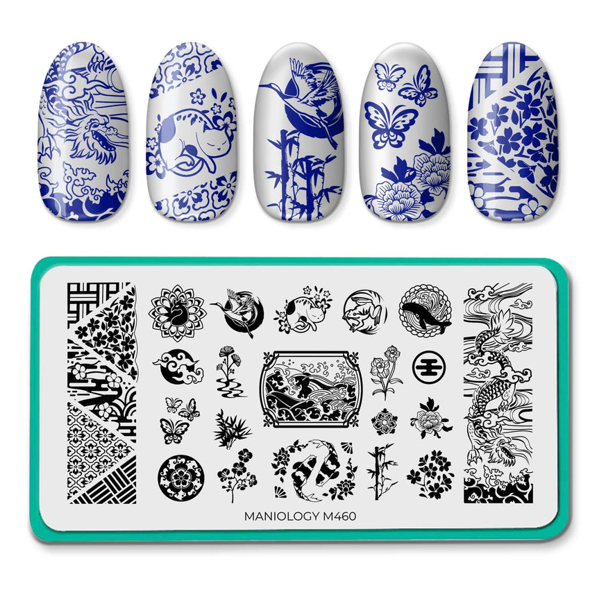 Japanese Porcelain (M460) - Nail Stamping Plate