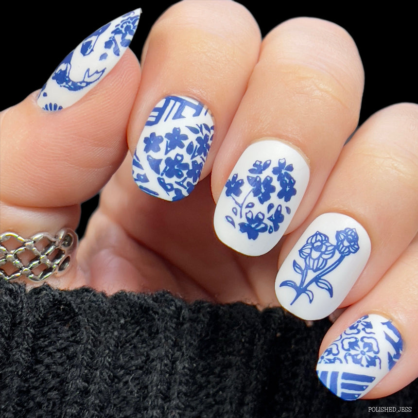 Japanese Porcelain (M460) - Nail Stamping Plate
