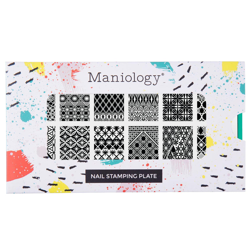 Jeweled Glass (M675) - Nail Stamping Plate