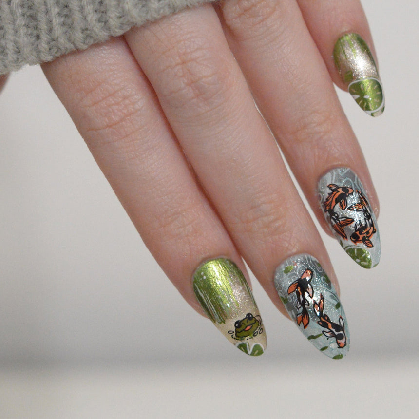 Enchanted Waters: Floating Mirage (MXM172) - Nail Stamping Plate