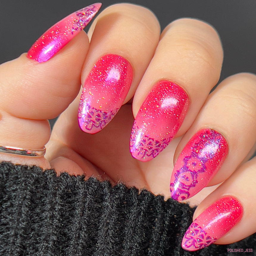 Kaleidoscope French (M461) - Nail Stamping Plate