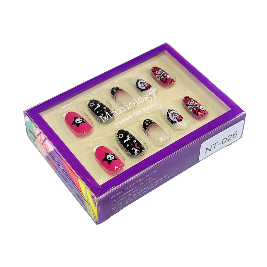 Kawaii Creepies Press On Nails - Short Round