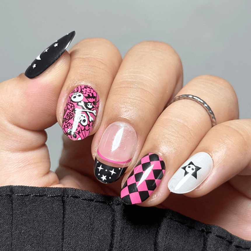 Kawaii Creepies Press On Nails - Short Round
