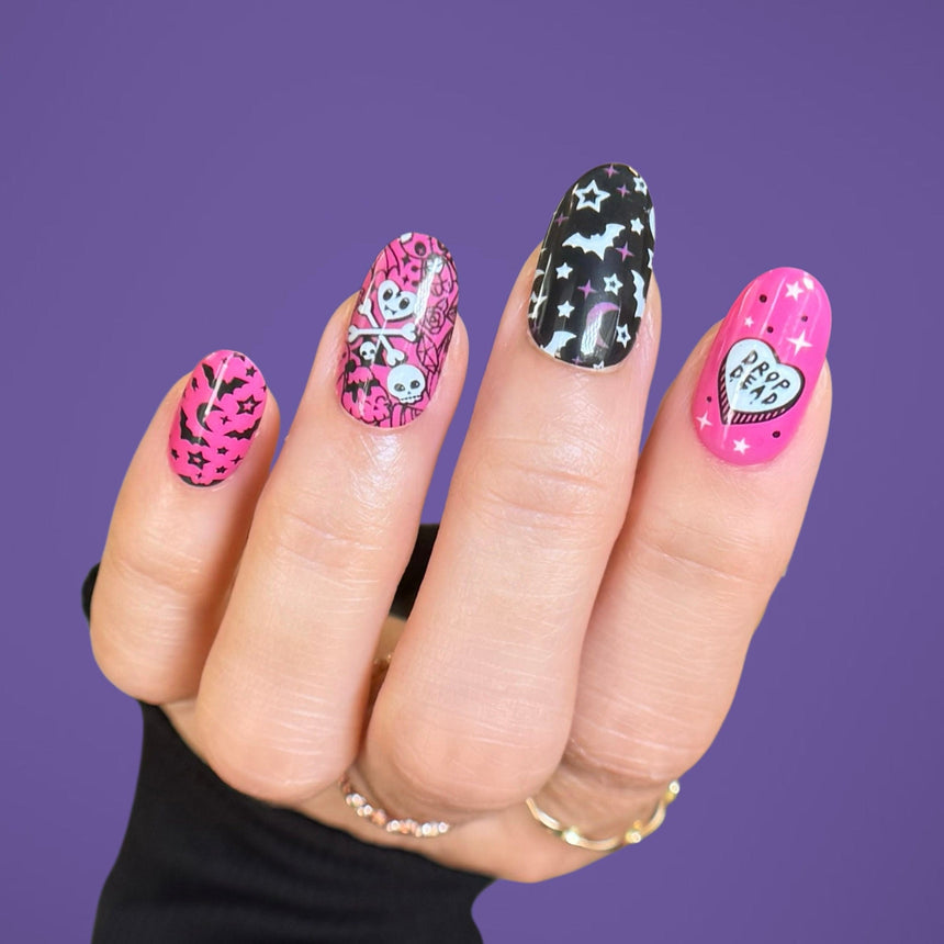 Kawaii Creepies Press On Nails - Short Round