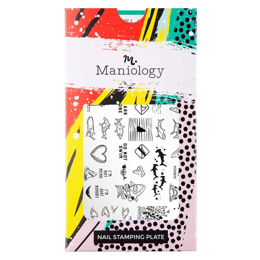 Kiss a Shark (M377) - Nail Stamping Plate