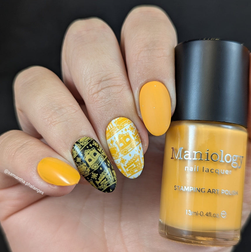 Kitschmas: Yuletide Yellow (B533) - Yellow Cream Stamping Polish