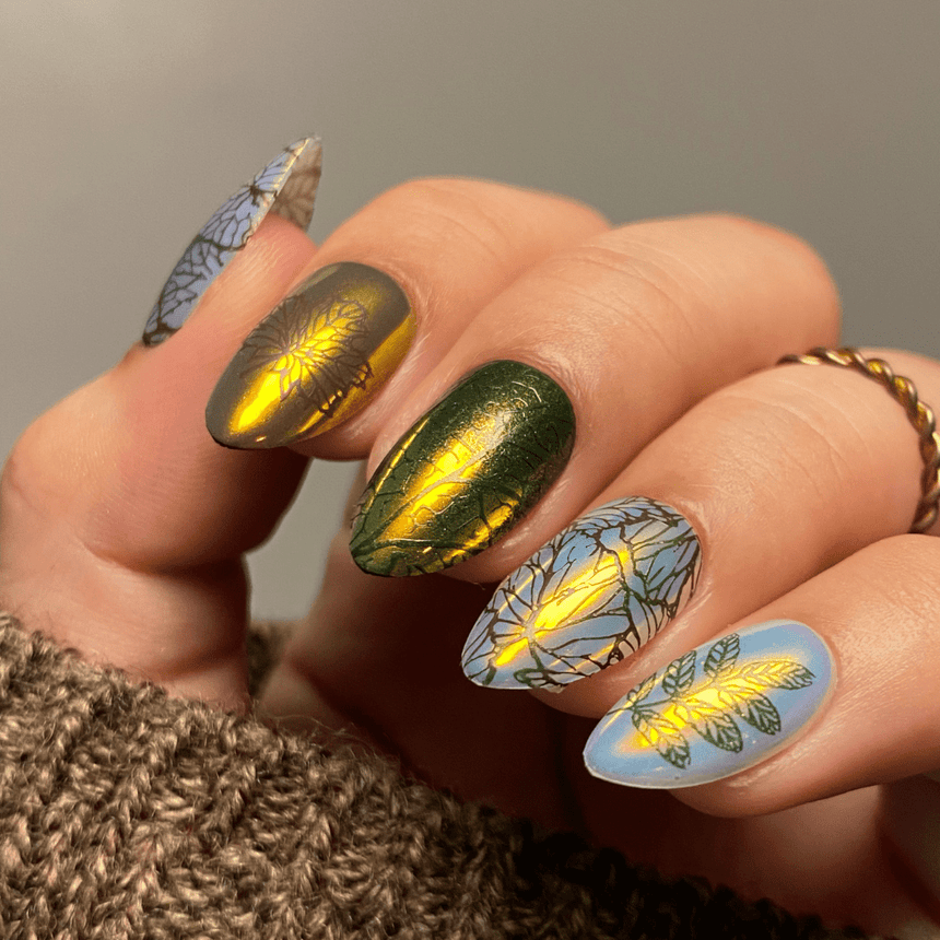Leaf Skeletons (M404) - Nail Stamping Plate