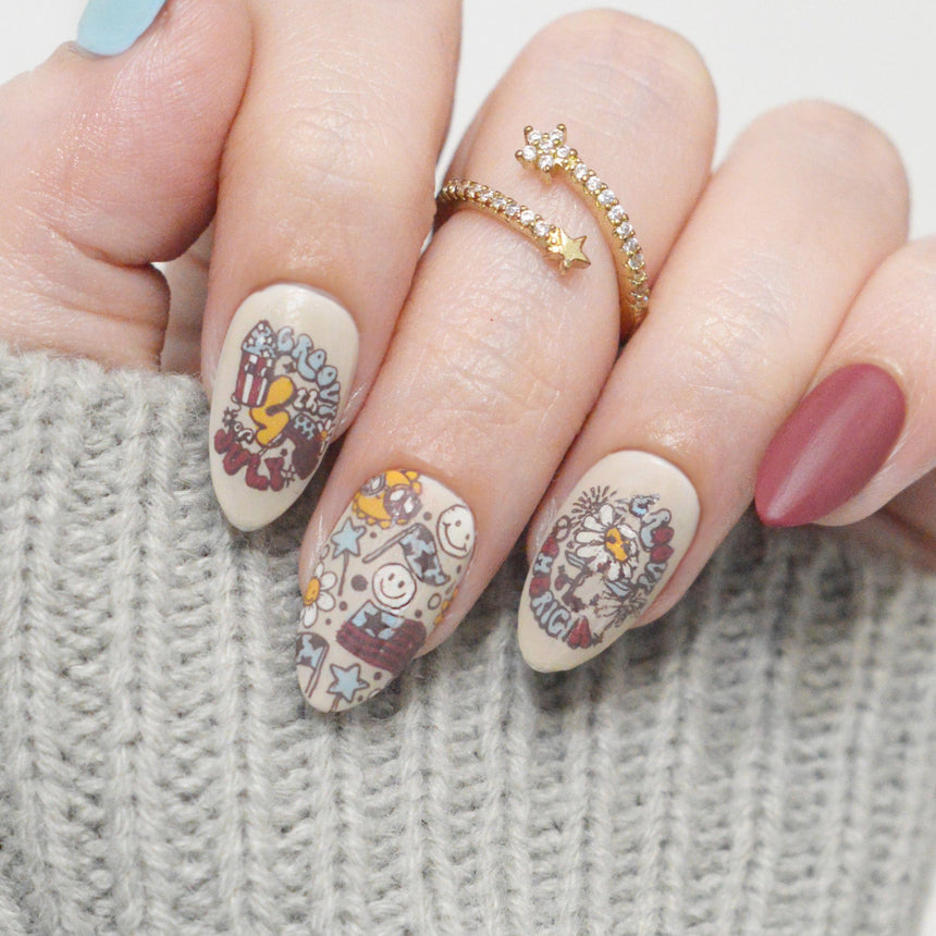 Liberty and Light (M596) - Nail Stamping Plate