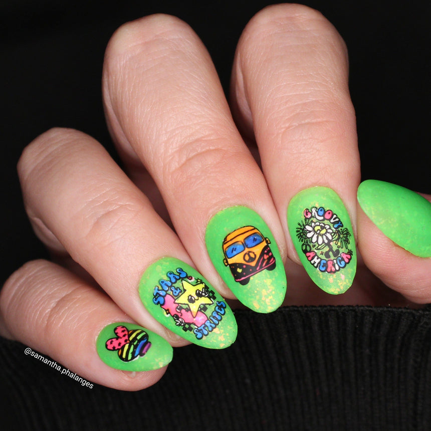 Liberty and Light (M596) - Nail Stamping Plate