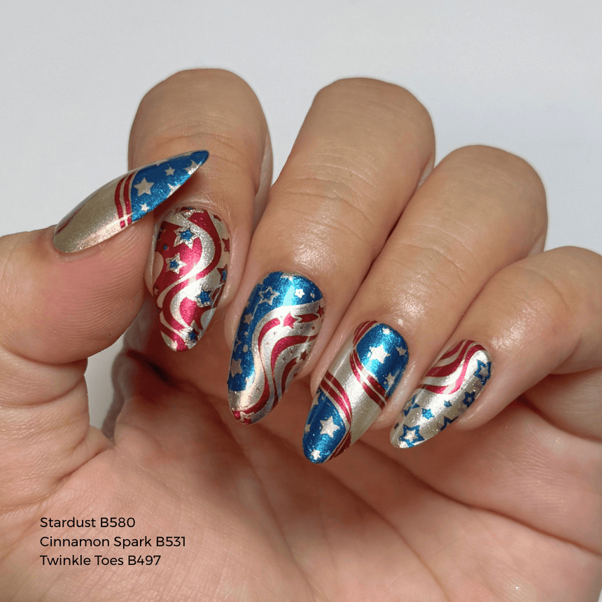Liberty Lines (M703) - Nail Stamping Plate