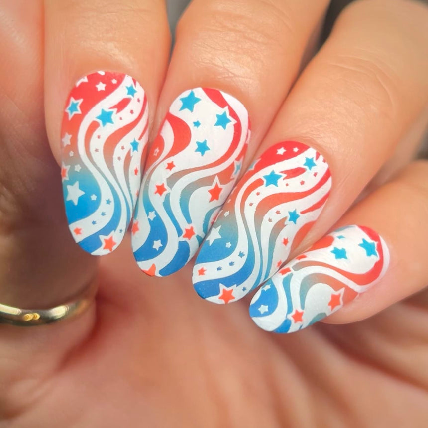 Liberty Lines (M703) - Nail Stamping Plate