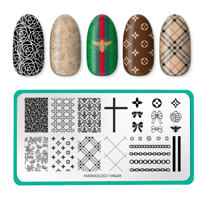 Life of Luxury (M649) - Nail Stamping Plate