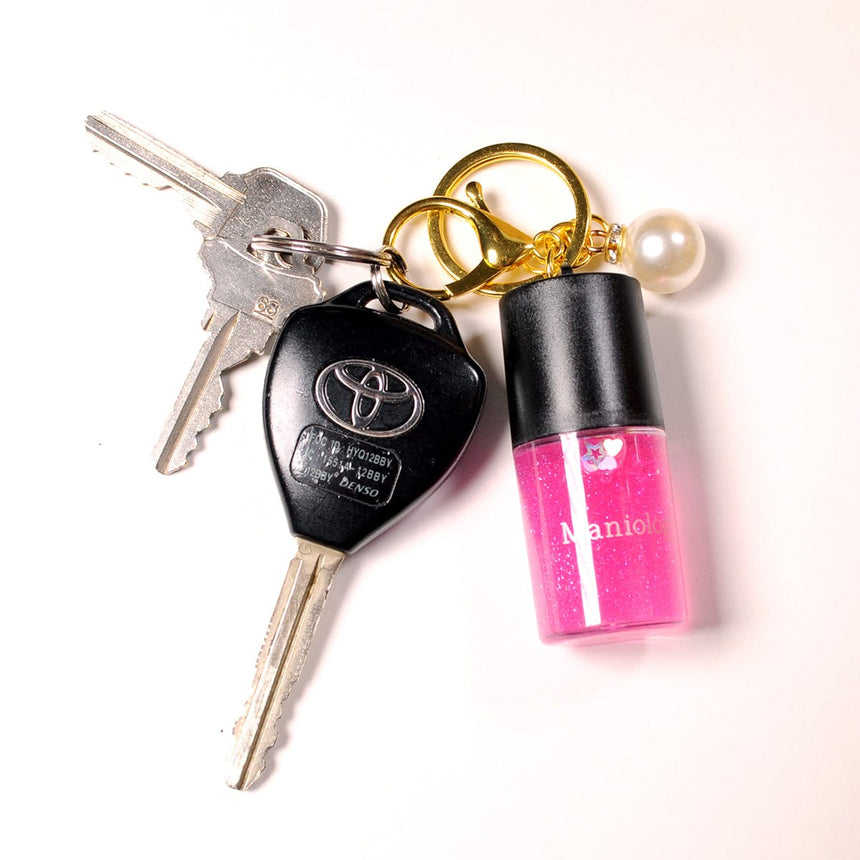 Maniology Polish Bottle Keychain