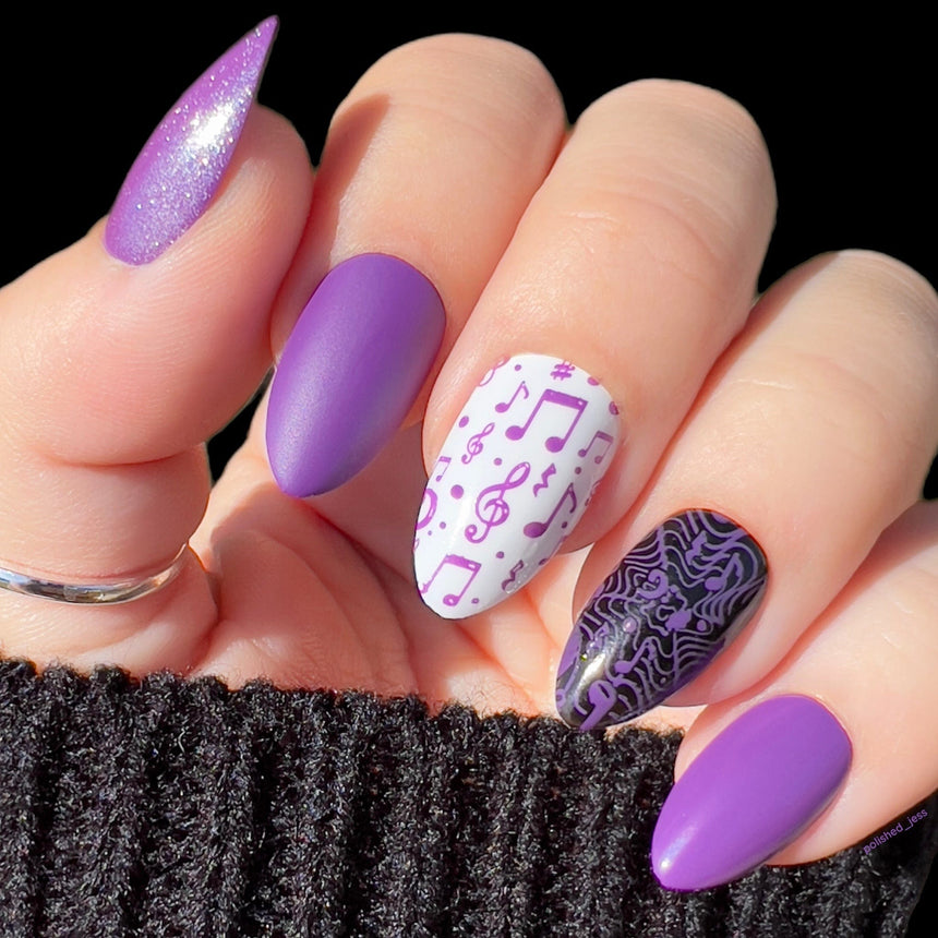 Littlefoot (B281) - Purple Stamping Polish