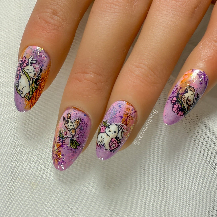 Love Birds (M569) - Nail Stamping Plate