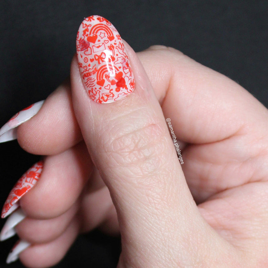 Love Bomb (M563) - Nail Stamping Plate