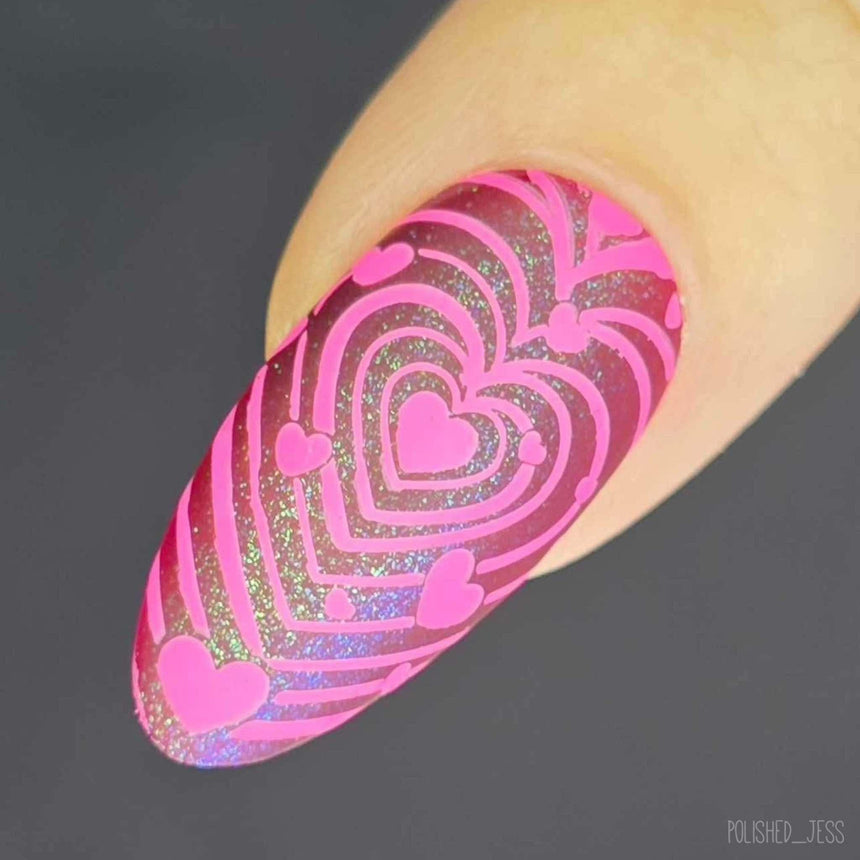 Love Bomb (M563) - Nail Stamping Plate