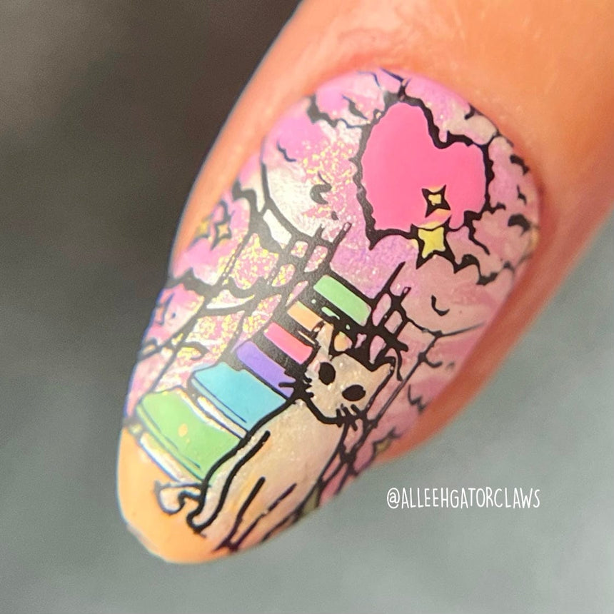 Loving Memories (M368) - Nail Stamping Plate