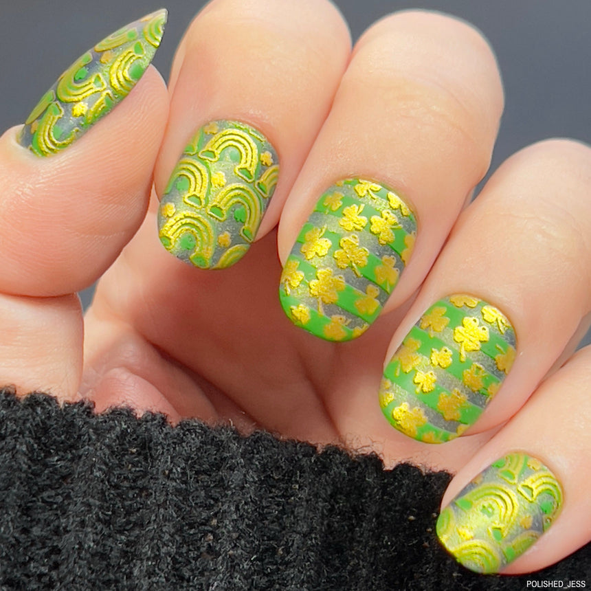 Lucky Shamrock (M455) - Nail Stamping Plate