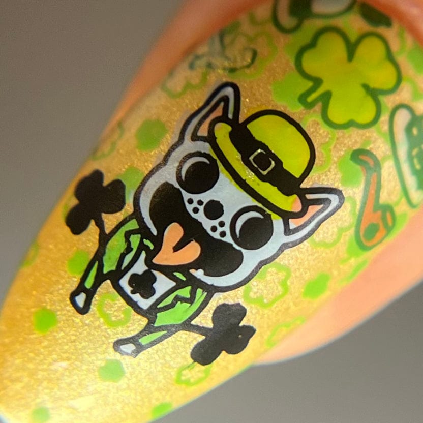 Lucky Shamrock (M455) - Nail Stamping Plate