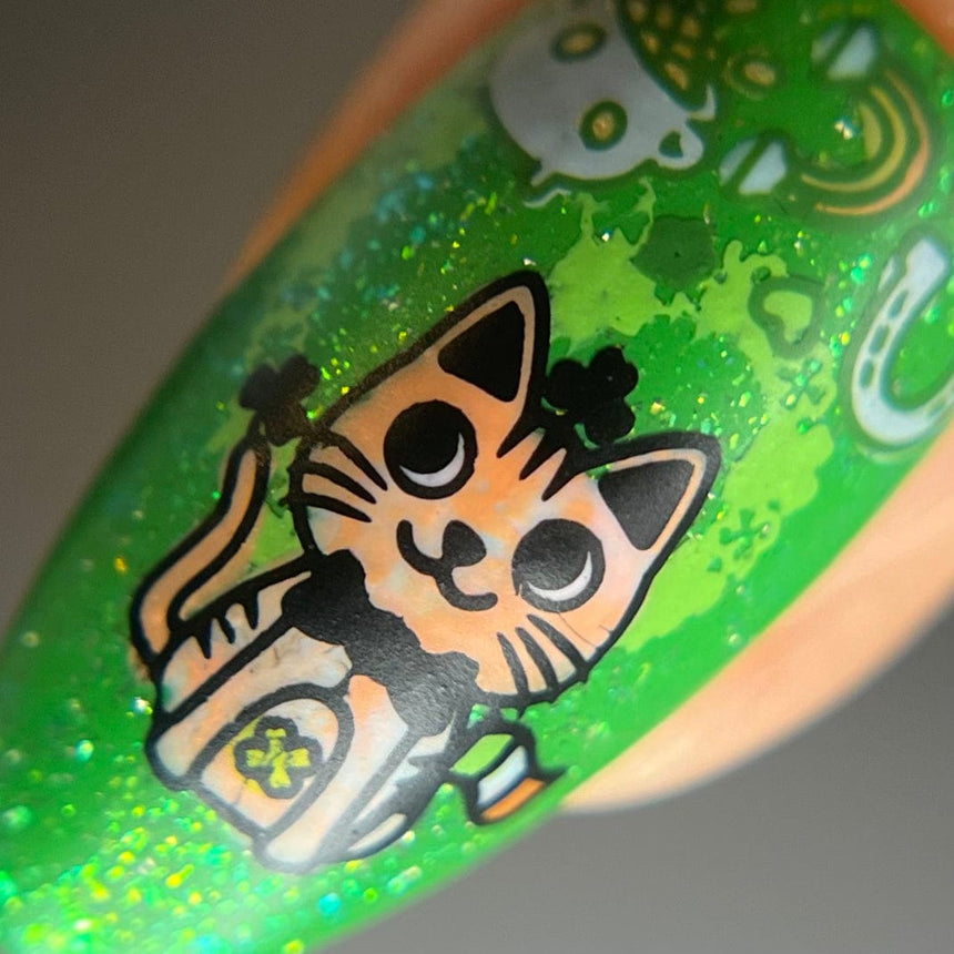 Lucky Shamrock (M455) - Nail Stamping Plate