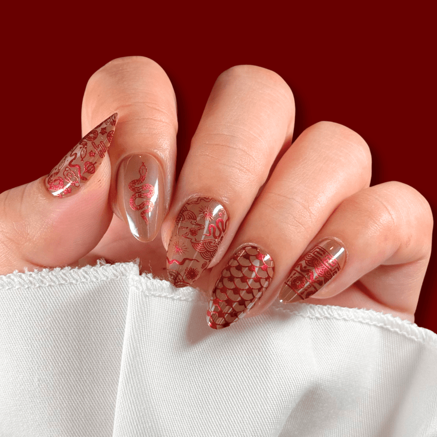 Lunar New Year: Year of the Snake (M556) - Nail Stamping Plate