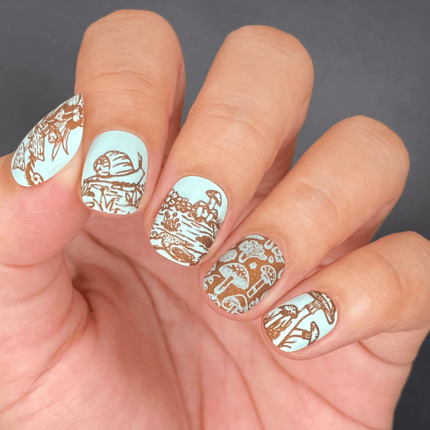 Magic Mushrooms (m280) - Nail Stamping Plate