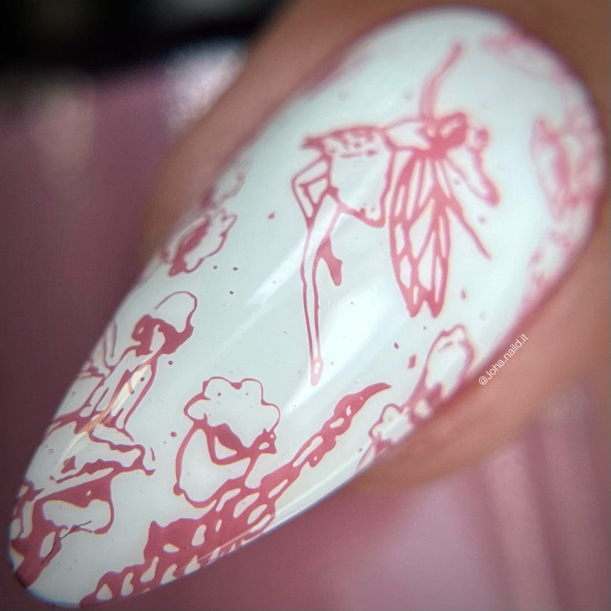 Fae (B470) - Cream Pink Stamping Polish