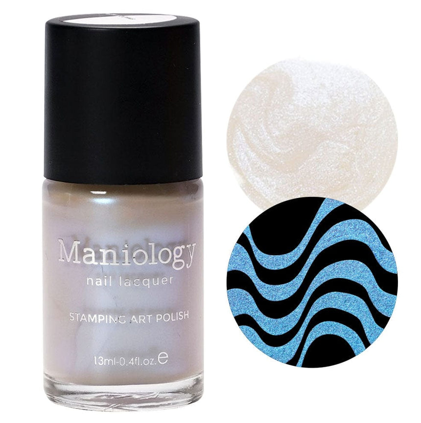Cloudy (B511) - Pearl White Stamping Polish