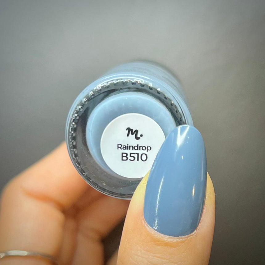 Raindrop (B510) - Cream Blue Stamping Polish