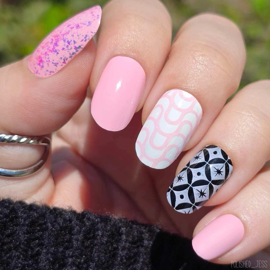Powder Puff (B547) - Cream Pink Stamping Polish