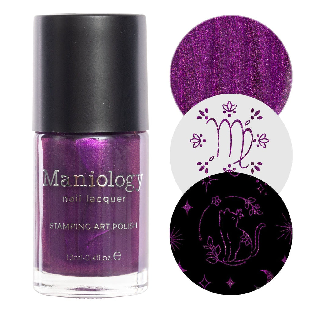 Gloom (B404) - Duochrome Purple Stamping Polish in All/All | Maniology