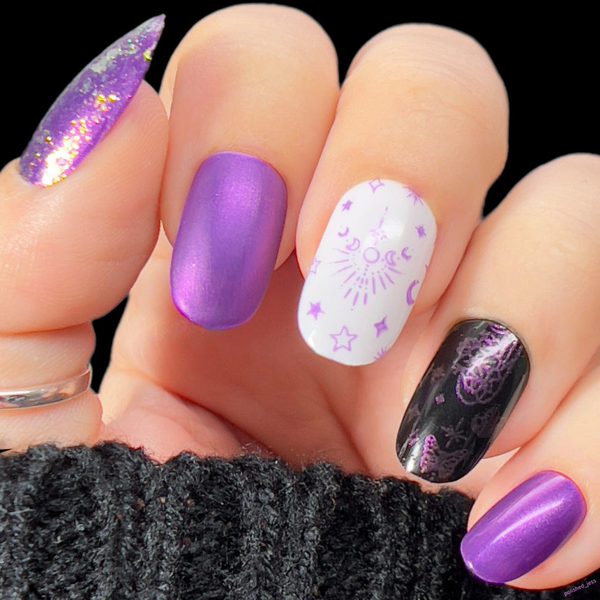 Foxglove (B500) - Duochrome Purple Stamping Polish