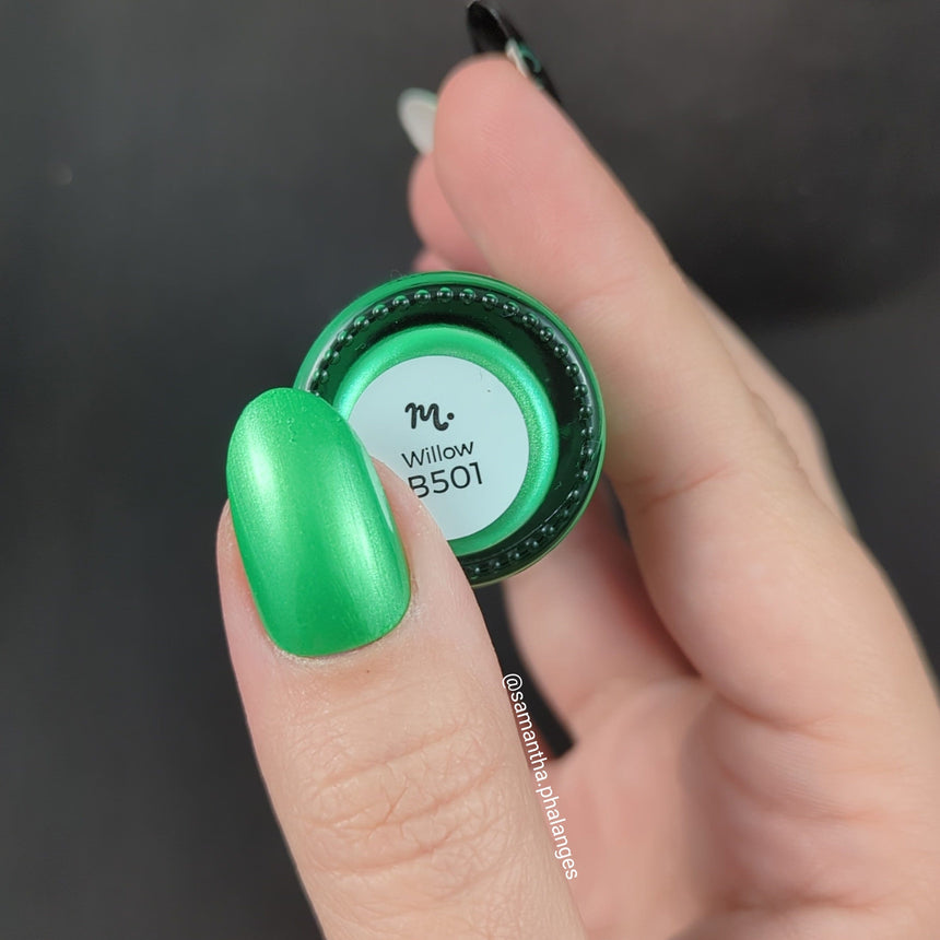 Willow (B501) - Duochrome Green Stamping Polish