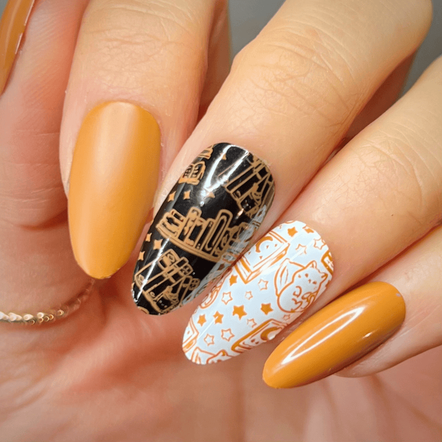 Catnap (B503) - Caramel Orange Stamping Polish