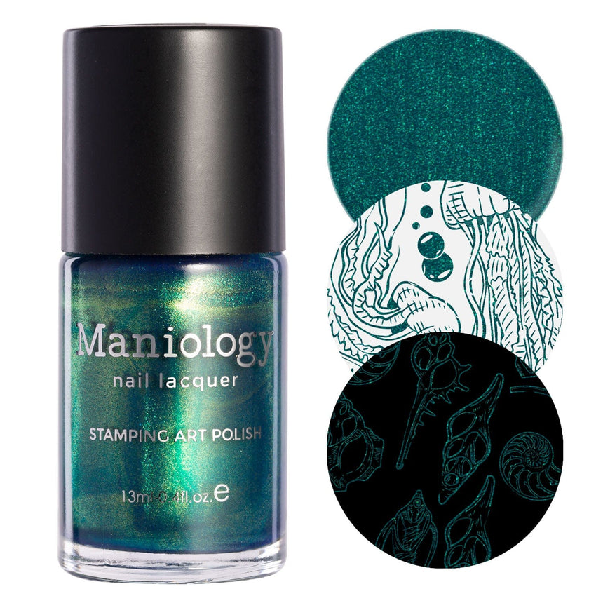 Ocean Floor (B483) - Duochrome Dark Teal Stamping Polish