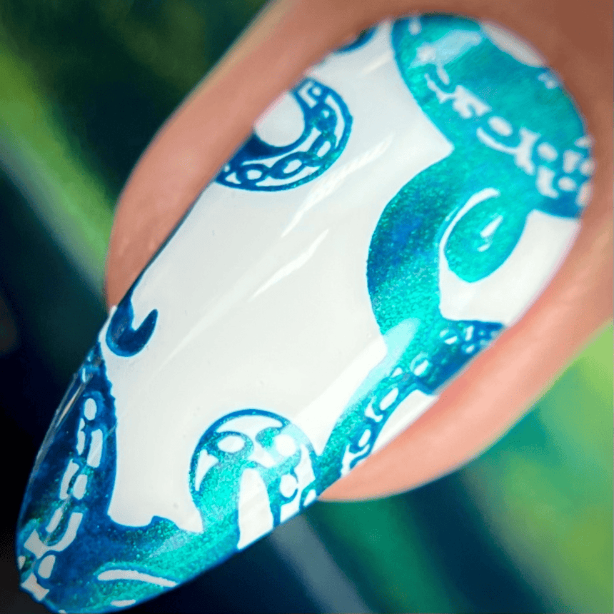 Ocean Floor (B483) - Duochrome Dark Teal Stamping Polish