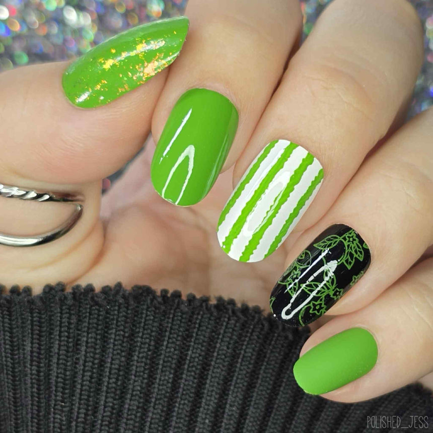 Apple Crisp (B549) - Cream Green Stamping Polish