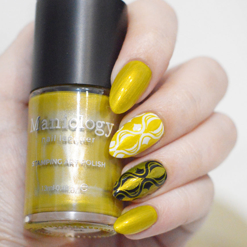 Lemon Zest (B550) - Metallic Yellow Stamping Polish