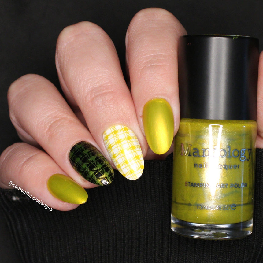 Lemon Zest (B550) - Metallic Yellow Stamping Polish