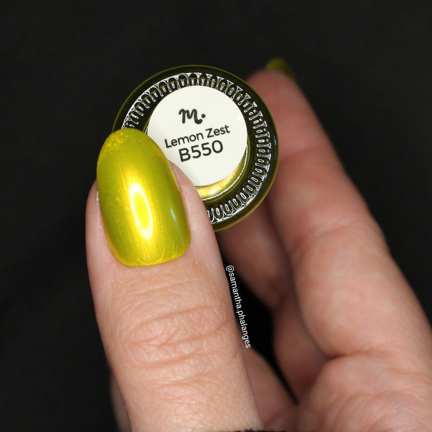 Lemon Zest (B550) - Metallic Yellow Stamping Polish