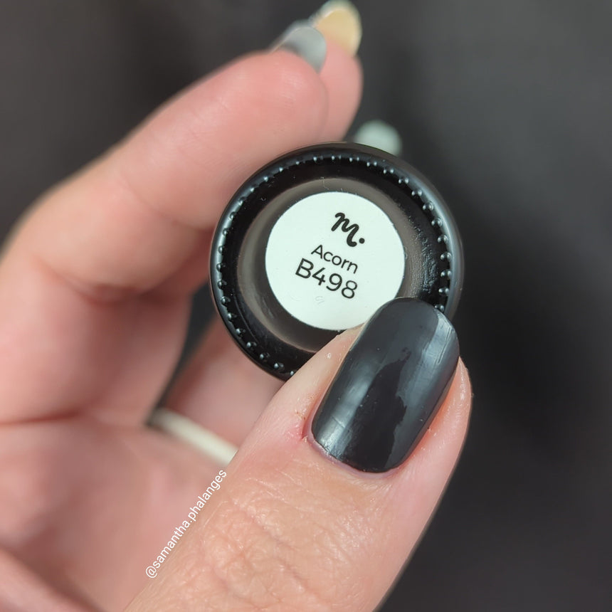 Acorn (B498) - Cream Dark Brown Stamping Polish